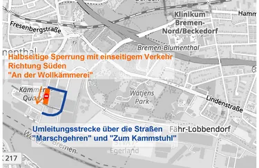Ausbau Fernwärme Bremen-Nord – An der Wollkämmerei