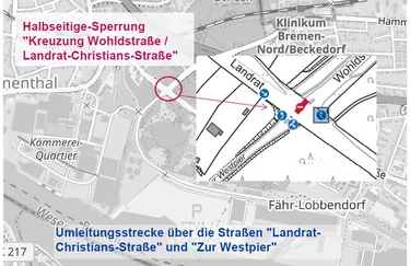 Ausbau Fernwärme Bremen-Nord – „Kreuzung Wohldstraße/Landrat-Christians-Straße“