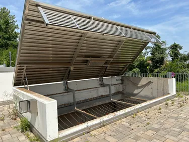 Hackschnitzelbunker Einbringung