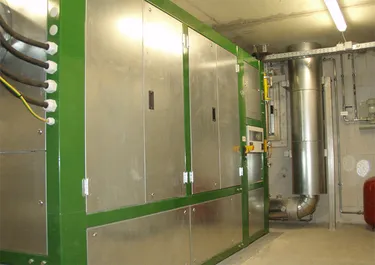 Blick in die Heizzentrale der Wohnanlage Osterkampsweg, Oldenburg