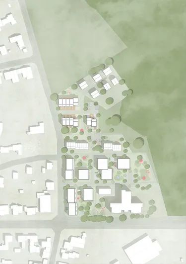 Grüner Garten, Lageplan des Neubaugebiet in Osnabrück