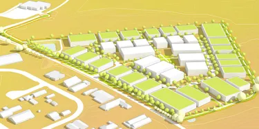 3D-Modell Gewerbepark Nordschwansen 